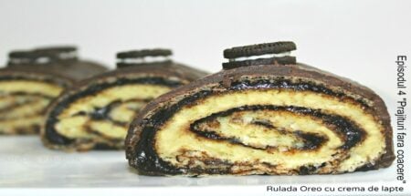 rulada Oreo cu crema de lapte