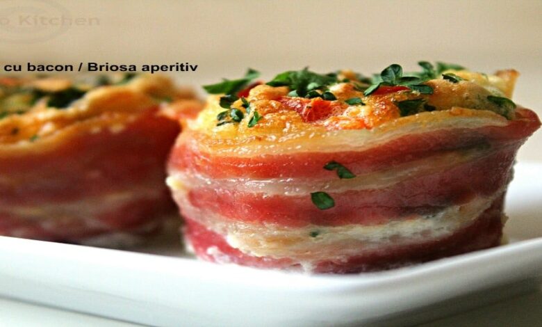 cosulete cu bacon briosa aperitiv