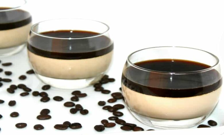 panna cotta cu cafea