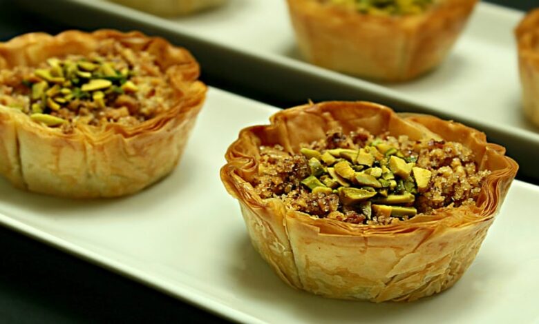 Baklava in cupe de foi adygio kitchen