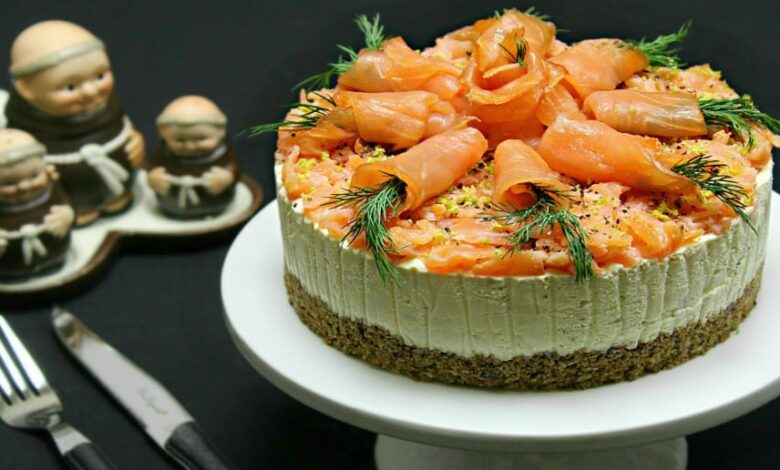 Tort aperitiv cu somon adygio kitchen
