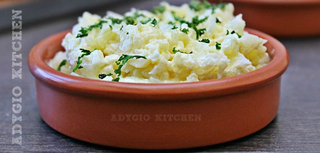 Salata de conopida cu maioneza si iaurt adygio kitchen
