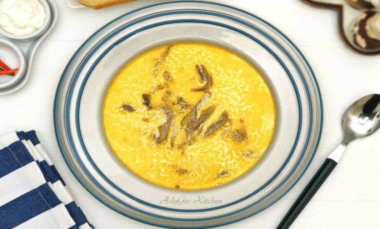 Ciorba de burta falsa cu ciuperci pleurotus adygio kitchen