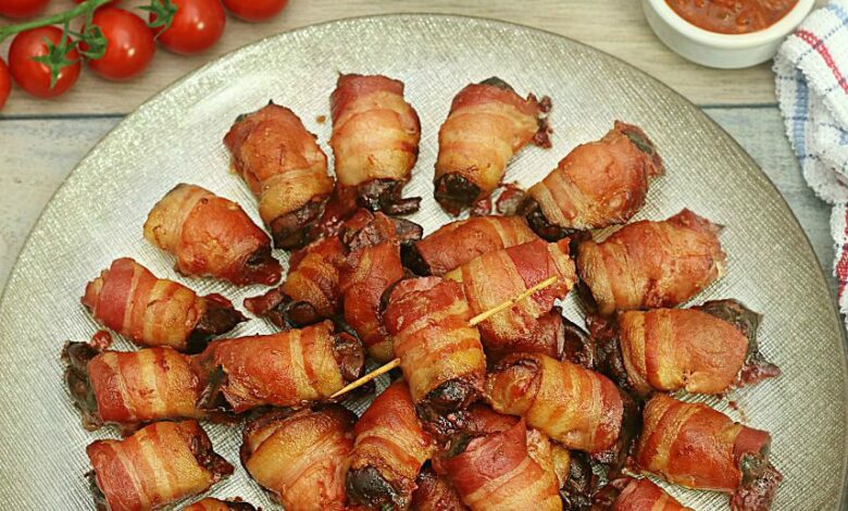 Ficatei de pui cu bacon la cuptor sau reteta de ficatei rumaki