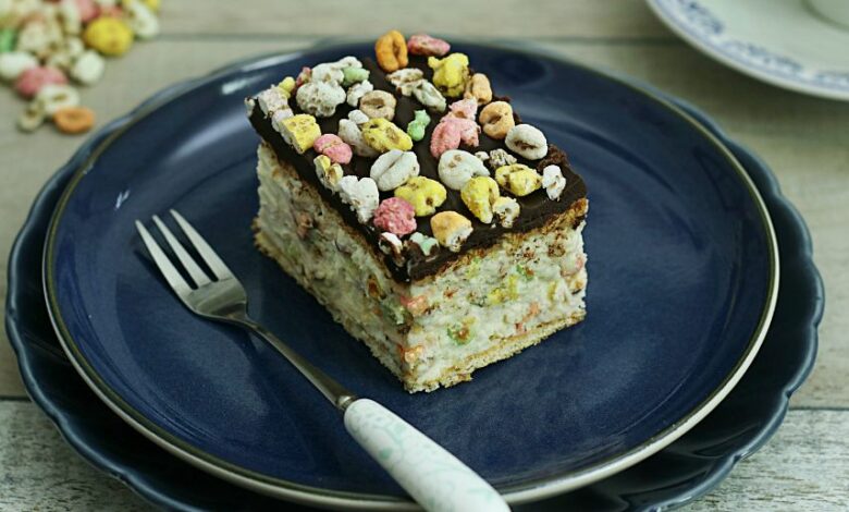 Prajitura Kinder Country cu mascarpone,ciocolata si pufarini