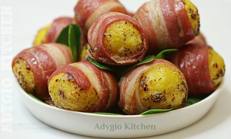 Cartofi aromati in paturica de bacon sau pancetta adygio kitchen