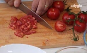 rosii tocate pentru mancare de fasole pastai
